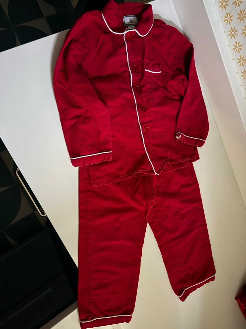 Petite Plume Red Flannel Pajamas